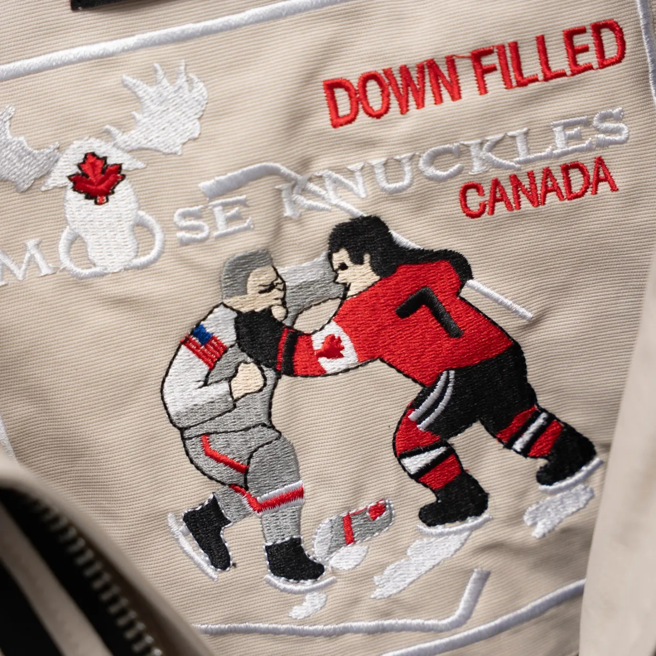 MOOSE KNUCKLES 06 ： White Size：S-XXL